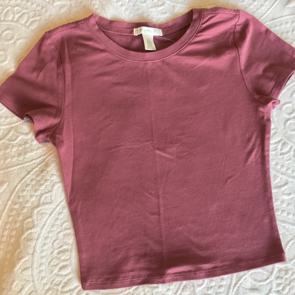 Maroon crop top - Picture 2 of 3